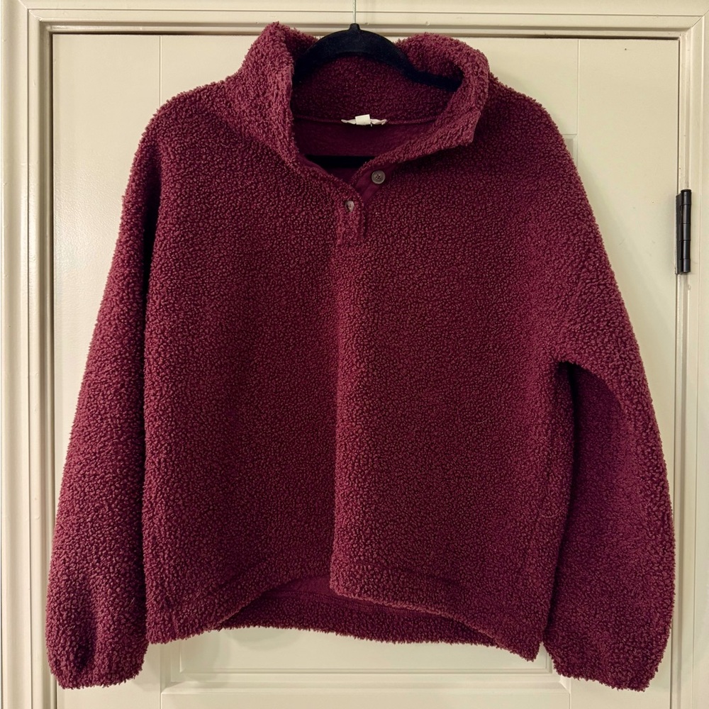 LOFT - Pullover Sherpa Sweater